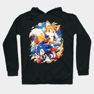 sonic and tails Hoodie